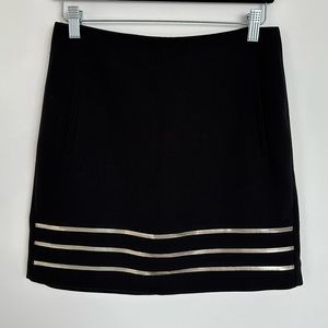 See U Soon Mini Skirt in Black / Silver | Size 38 / US 4